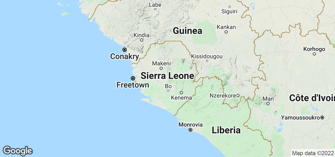 Map Sierra Leone