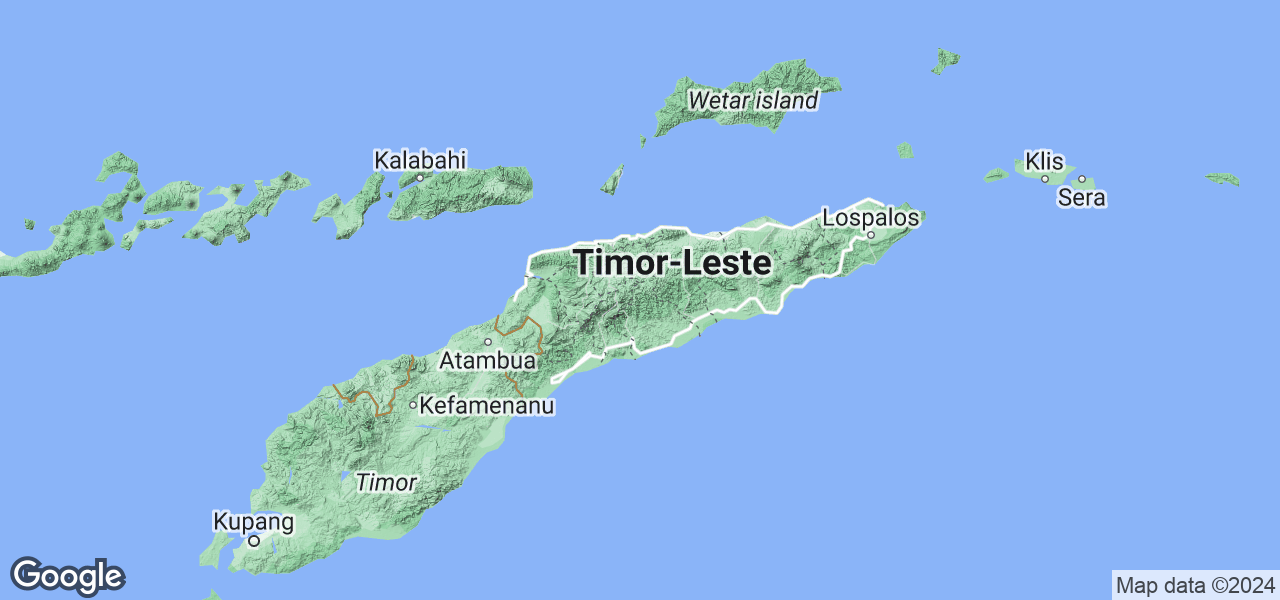 Map East Timor