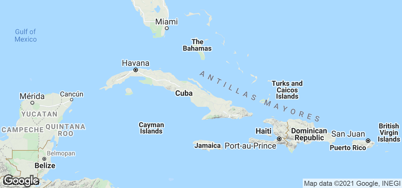 Map Cuba