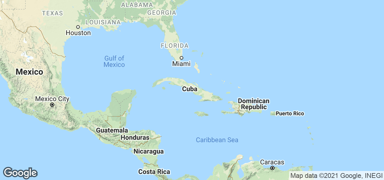 Map Caribbean