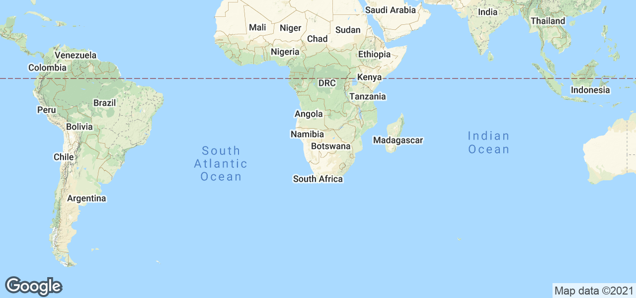 Map Southern Africa