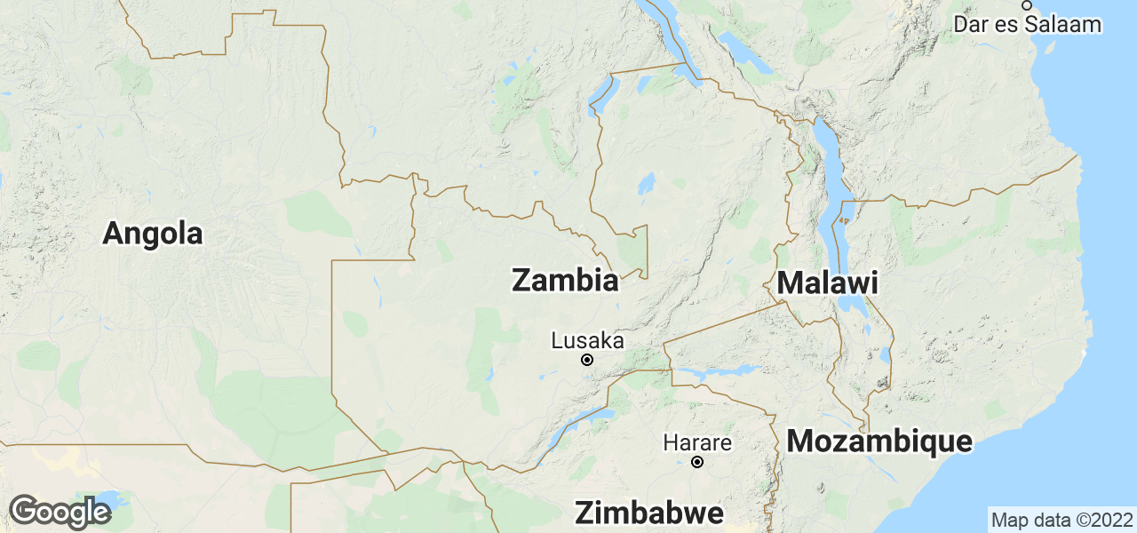 Map Zambia