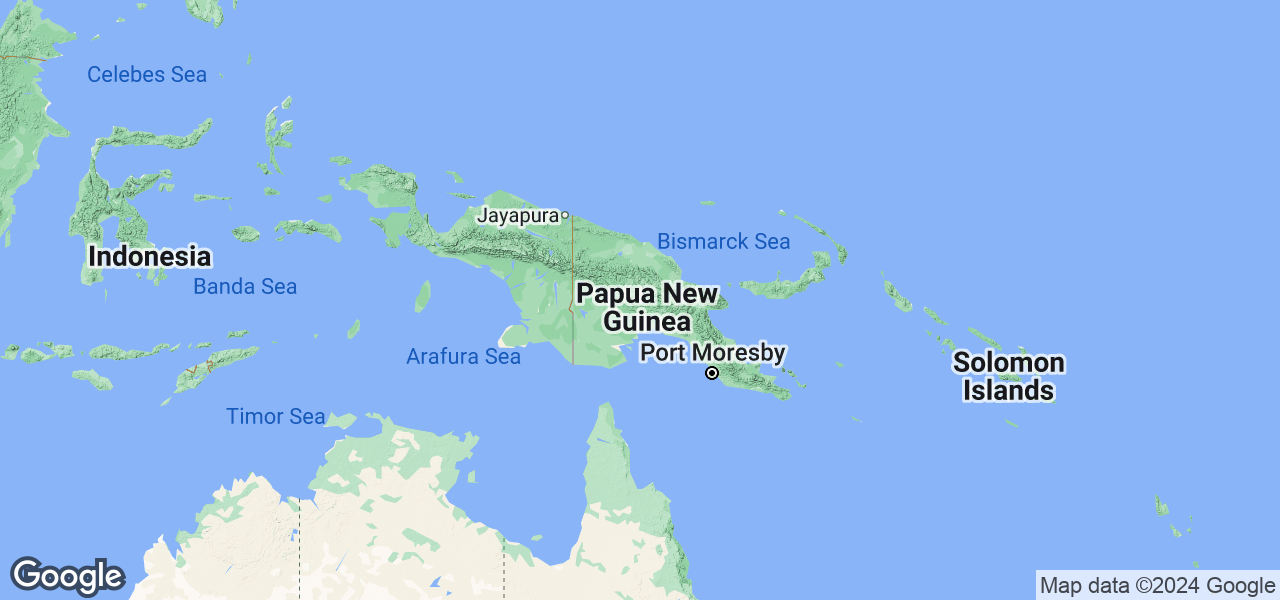 Map Papua New Guinea