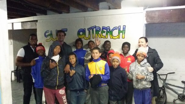 the surfing outreach centre and the children